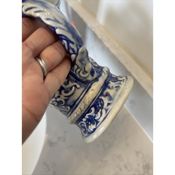 Vintage‎ Cobalt Beer Stein Set Gerz-style Unmarked Victorian Couple Cherubs EUC - Picture 14 of 15